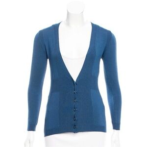 Missoni Deep Blue V-Neck Cardigan
